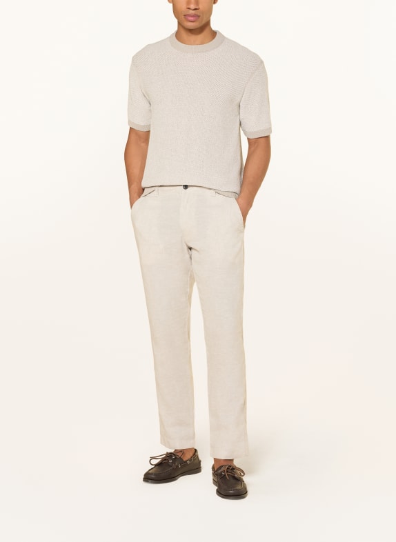 BOSS Strickshirt KANTONIO GRAU