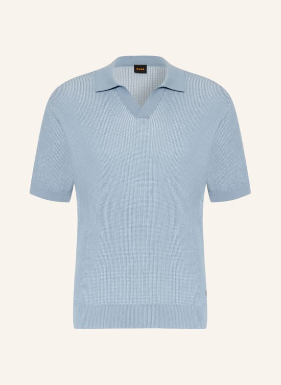 BOSS Strick-Poloshirt ARAVOLO HELLBLAU
