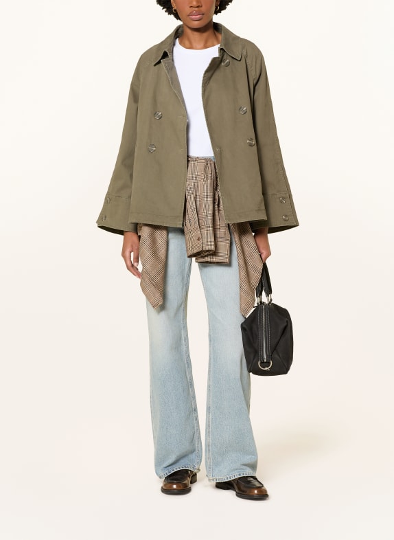 IQ STUDIO trenchcoat KAKI