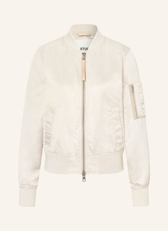 IQ STUDIO satin jacket CREAM