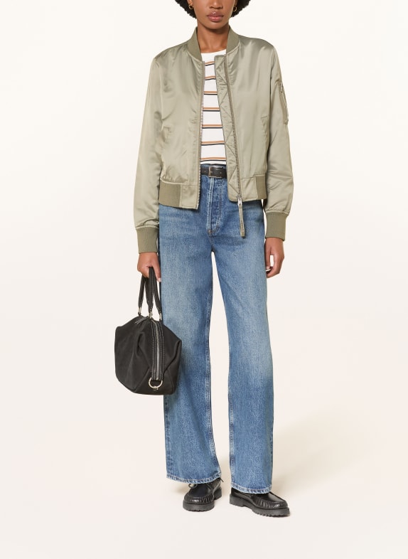 IQ STUDIO Satijnen blouson KAKI