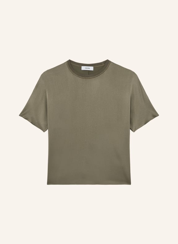 REISS Blusenshirt LENA aus Seide KHAKI