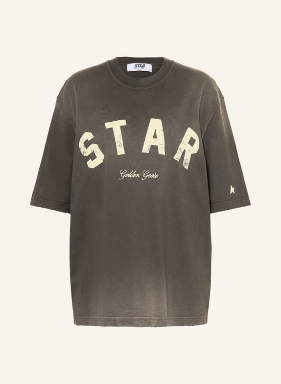 GOLDEN GOOSE T-Shirt DUNKELGRAU / CREME