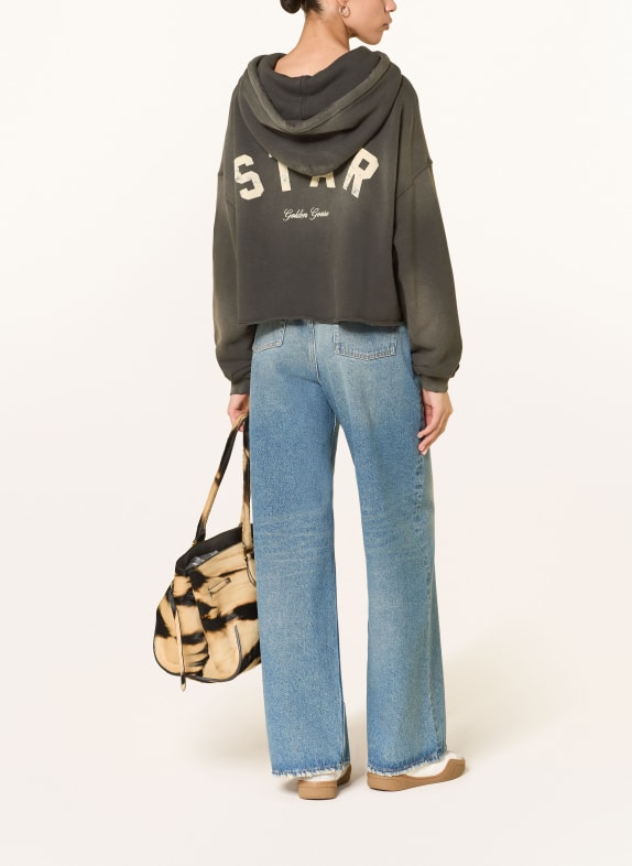 GOLDEN GOOSE Oversized-Hoodie STAR KHAKI / ECRU