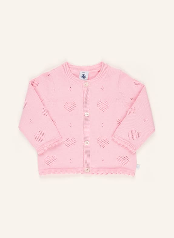 PETIT BATEAU Strickjacke ROSA