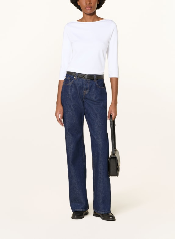 MARC CAIN Shirt with 3/4-length sleeves 100 WHITE