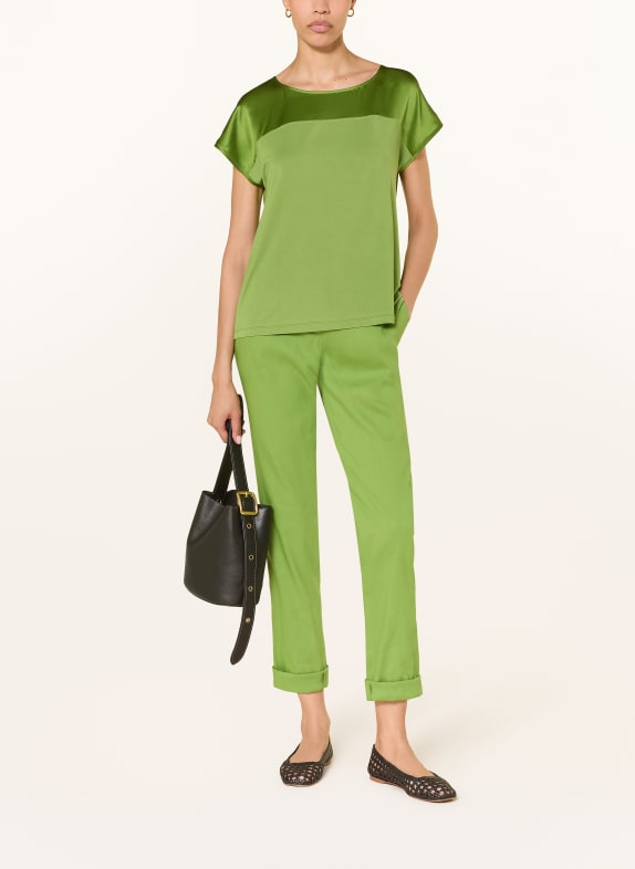MARC CAIN Bluză din material mixt 526 garden green