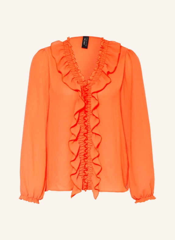 MARC CAIN Blouse à volants et volants 223 bright tomato