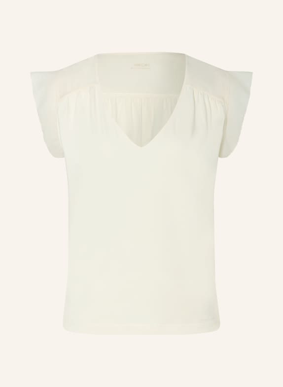 MARC CAIN Top im Materialmix 112 bright ecru