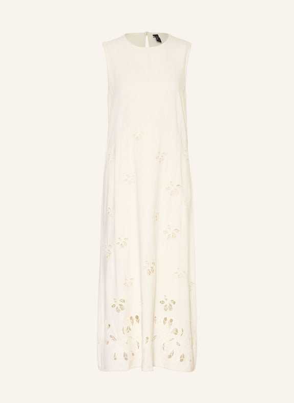 MARC CAIN Dress with eyelet lace 112 bright ecru