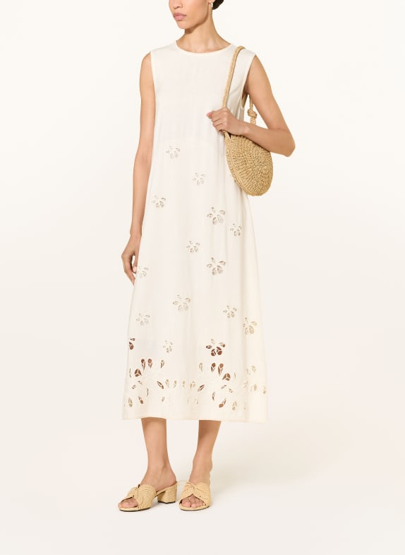 MARC CAIN Kleid mit Lochspitze 112 bright ecru