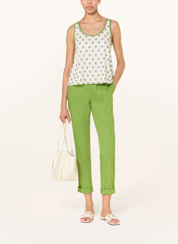 MARC CAIN Top din tricot 112 bright ecru