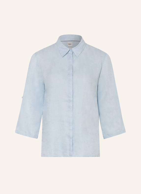 BRAX Hemdbluse VICKI aus Leinen mit 3/4-Arm HELLBLAU