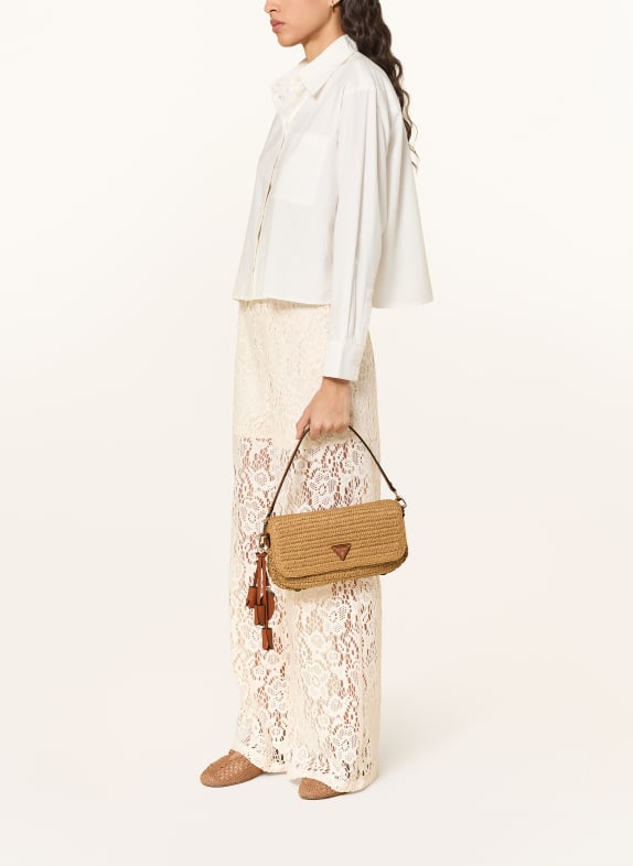 GUESS Sac à bandoulière OFELIA MARRON CLAIR / OR / MARRON