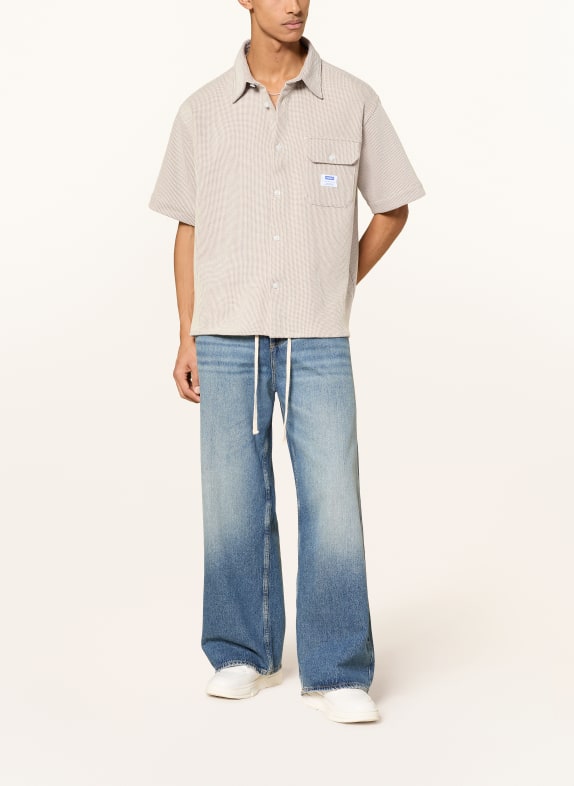HUGO Gebreid shirt EBAFFINO Comfort Fit BEIGE