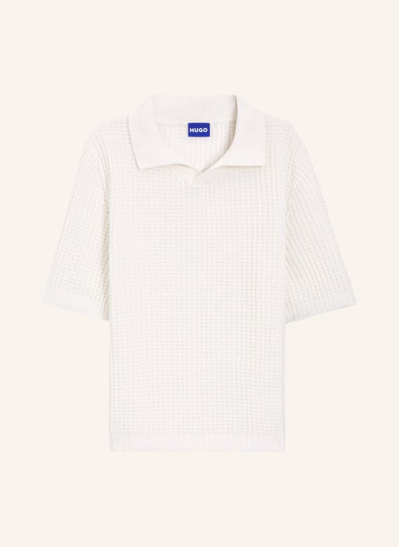 HUGO Strick-Poloshirt SPERO CREME