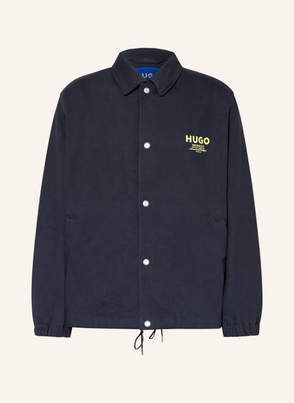 HUGO Overjas BIYO DONKERBLAUW / GEEL