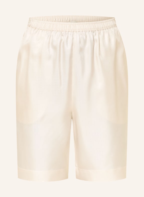 LOULOU DE SAISON Silk shorts ZINIA CREAM