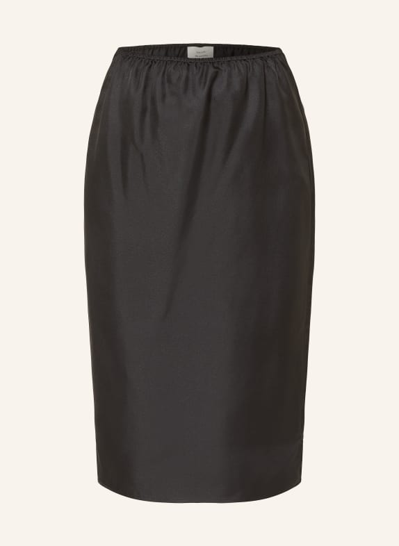 LOULOU DE SAISON Silk skirt VASALI BLACK