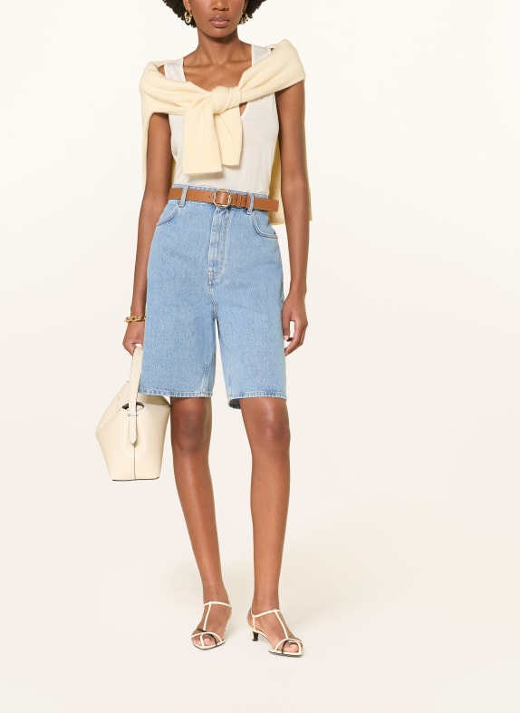 LOULOU DE SAISON Jeans shorts ISU WASHED LIGHT BLUE
