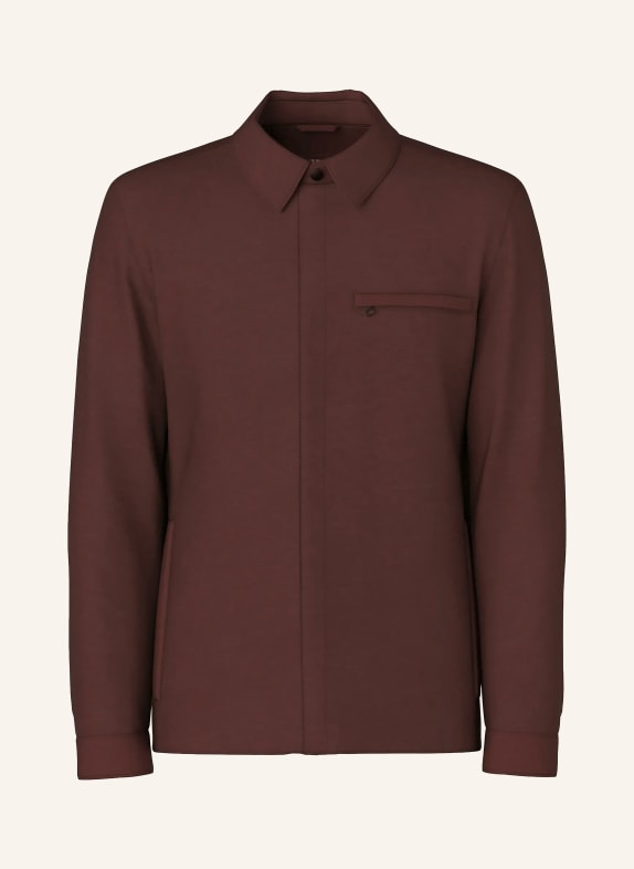 STRELLSON Overjacket MODENA mit Leinen DUNKELROT