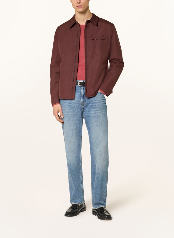STRELLSON Overjacket MODENA mit Leinen DUNKELROT