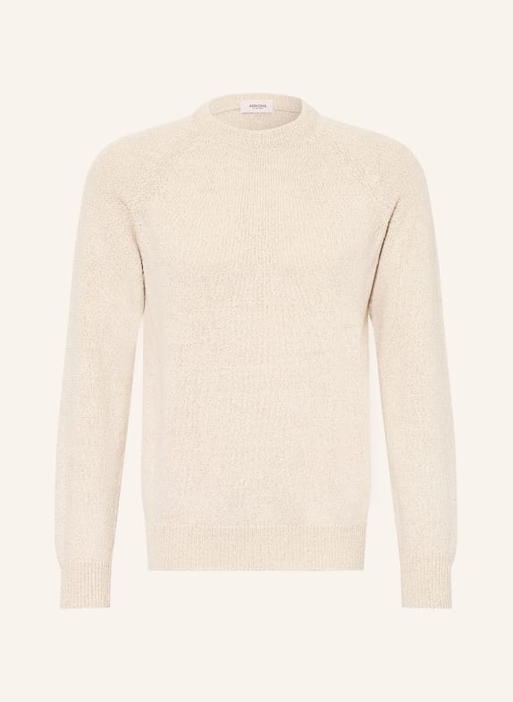 AGNONA Pullover mit Seide HELLGRAU