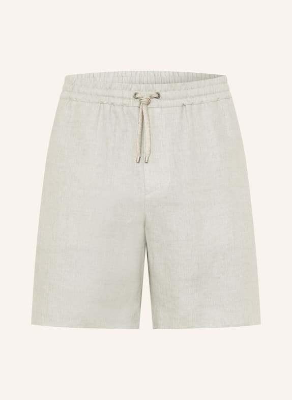 AGNONA linen shorts LIGHT GREEN