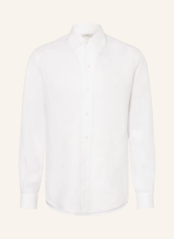 AGNONA Regular fit linen shirt WHITE