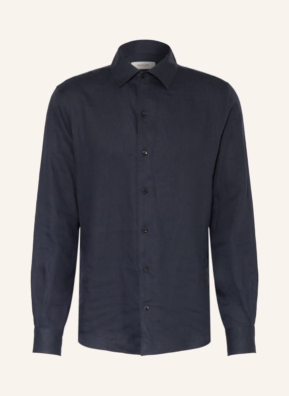 AGNONA Leinenhemd Regular Fit DUNKELBLAU
