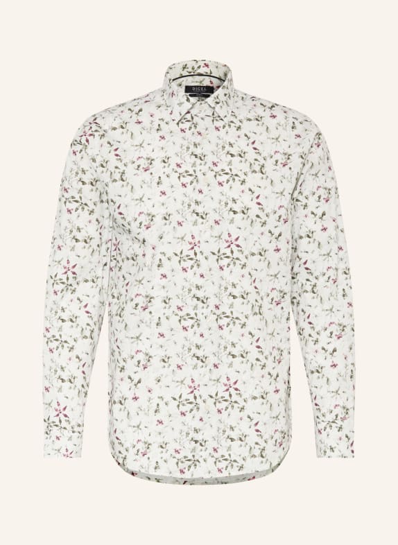 DIGEL Chemise DABATO coupe moderne VERT CLAIR / ROUGE FONCÉ