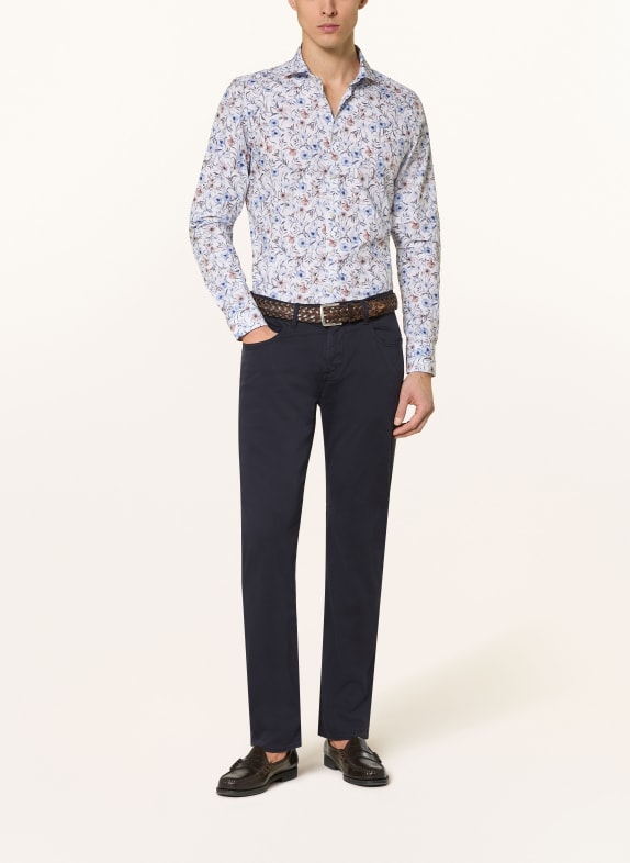 DIGEL Overhemd KEITH Slim Fit WIT / BLAUW