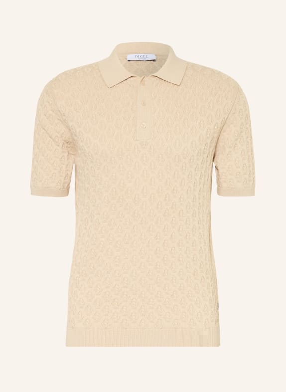 DIGEL move ATILA knitted polo shirt BEIGE