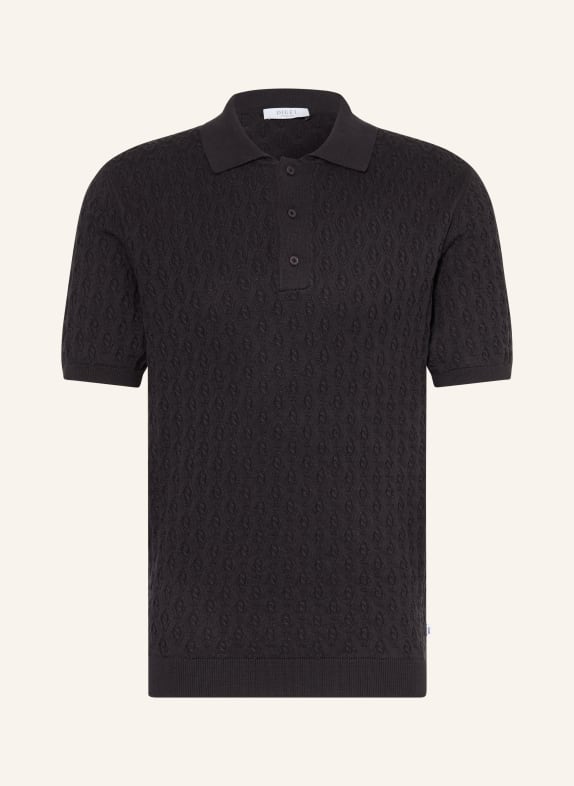 DIGEL move Dzianinowa koszulka polo ATILA GRANATOWY