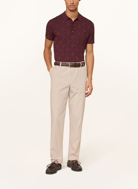 STRELLSON Gebreid poloshirt VINCENT DONKERROOD