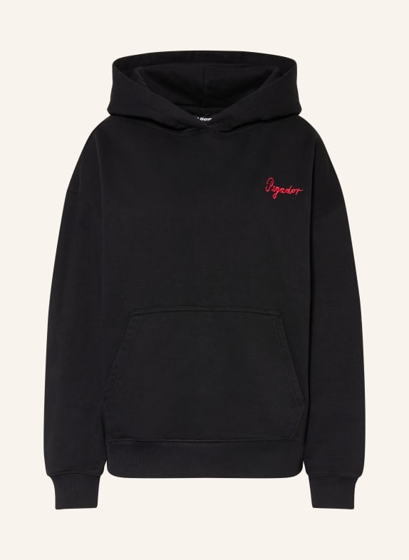 PEGADOR Sweat à capuche oversize PIANA NOIR