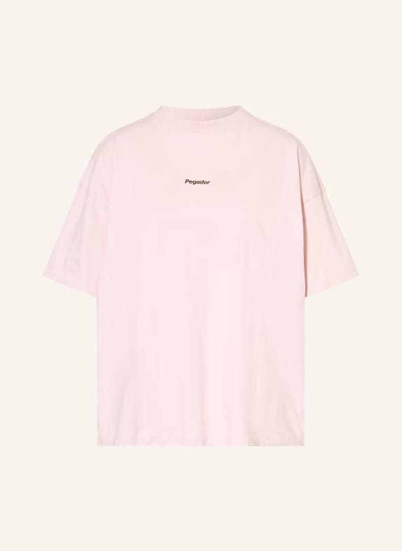 PEGADOR Chemise oversize MIRAVET ROSE CLAIR / MARRON