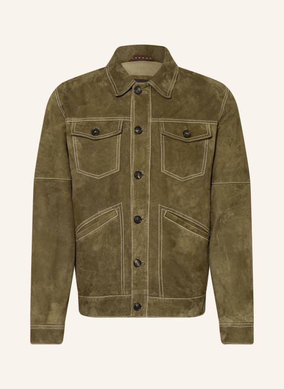 windsor. Leren jas KAKI