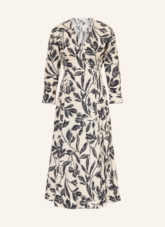 Max Mara Wickelkleid CAMINO CREME / KHAKI / SCHWARZ