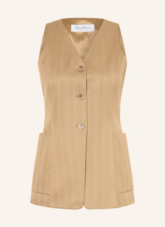 Max Mara FALLA blazer vest CAMEL