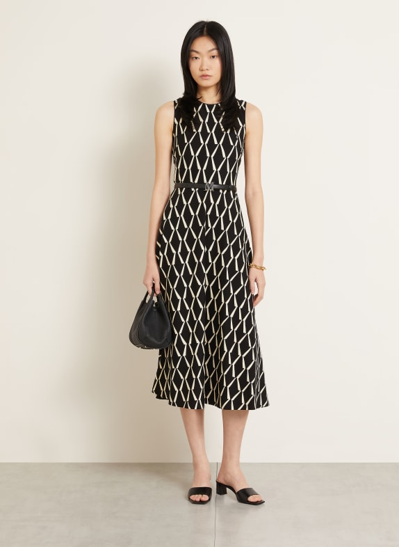 Max Mara Jerseykleid LAMPARA SCHWARZ / CREME