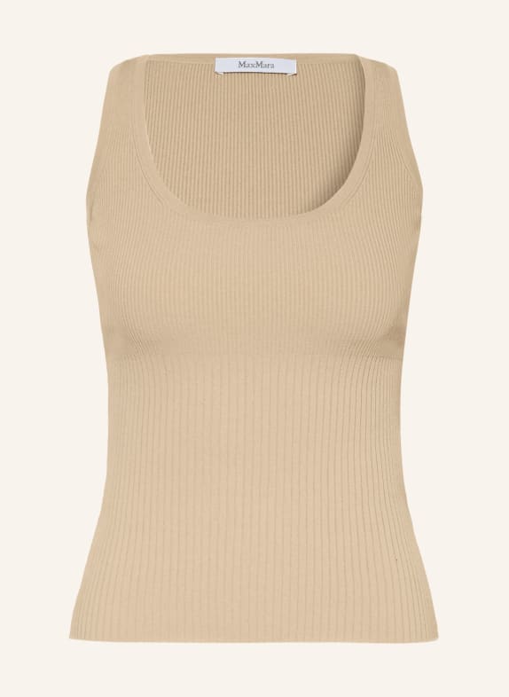 Max Mara Gebreide top GHIRO BEIGE