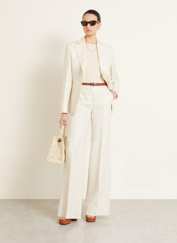 Max Mara Marlene-broek BADESSE van linnen BEIGE