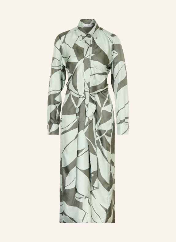 Max Mara Overhemdjurk ROBINIA van satijn LICHTGROEN / GROEN