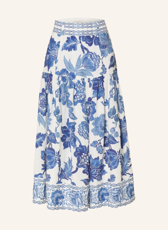 dea kudibal Leinenrock PETRINEDEA WEISS / BLAU