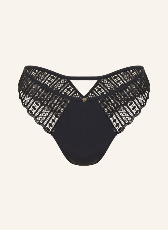 BOSS String GUIPURE avec découpe NOIR