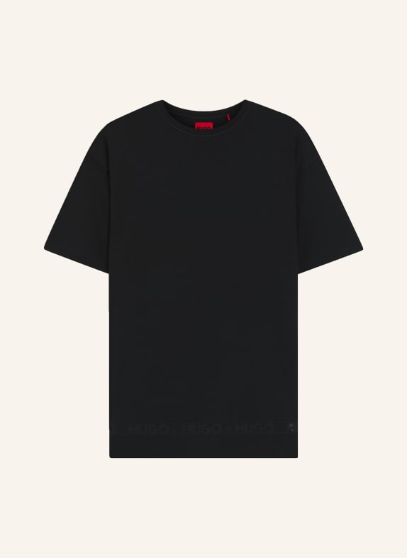 HUGO koszula nocna CZARNY