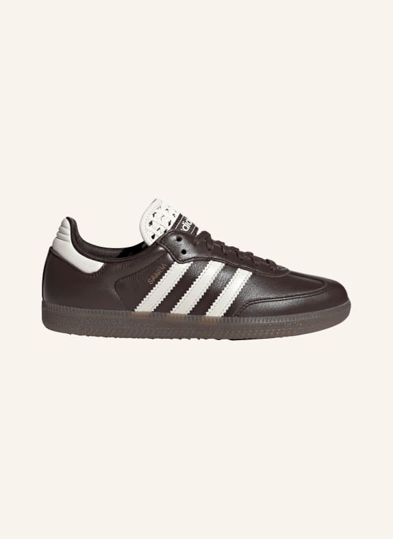 adidas Originals Trampki SAMBA OG CIEMNOBRĄZOWY / ZŁOTY / BIAŁY