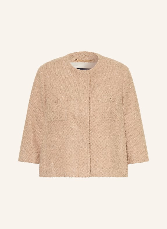 pamela henson Blazer bouclé PHILKA à manches 3/4 BEIGE