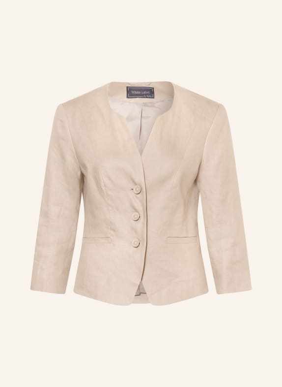 White Label Leinenblazer mit 3/4-Arm TAUPE